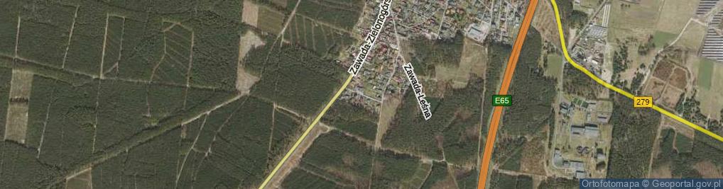 Zdjęcie satelitarne Zawada-Strażacka ul.